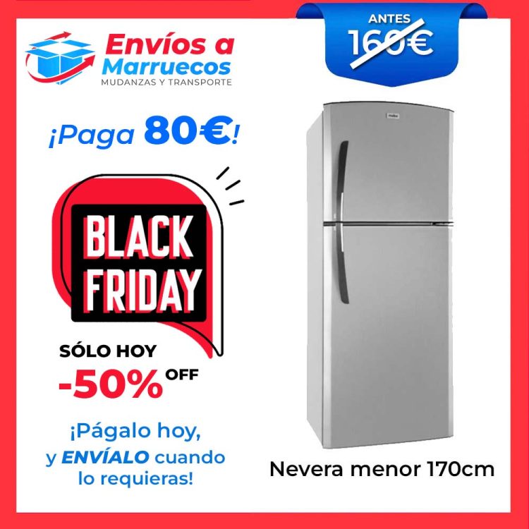 BLACK FRIDAY ENVIOS A MARRUECOS (3) nevera menor 170